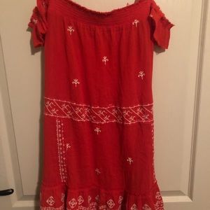 Free People, cold shoulder boho dress